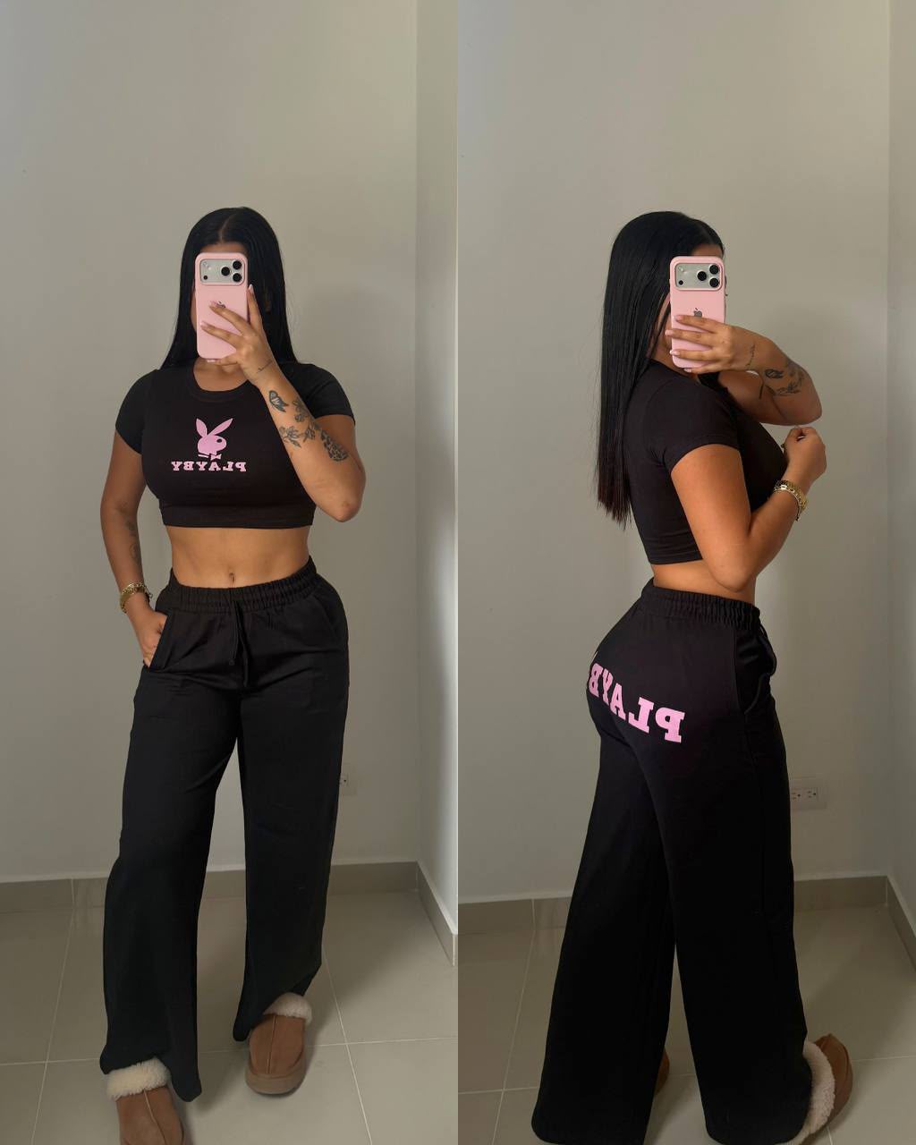 Set Playboy - Top y Sudadera