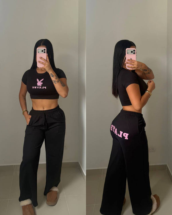 Set Playboy - Top y Sudadera